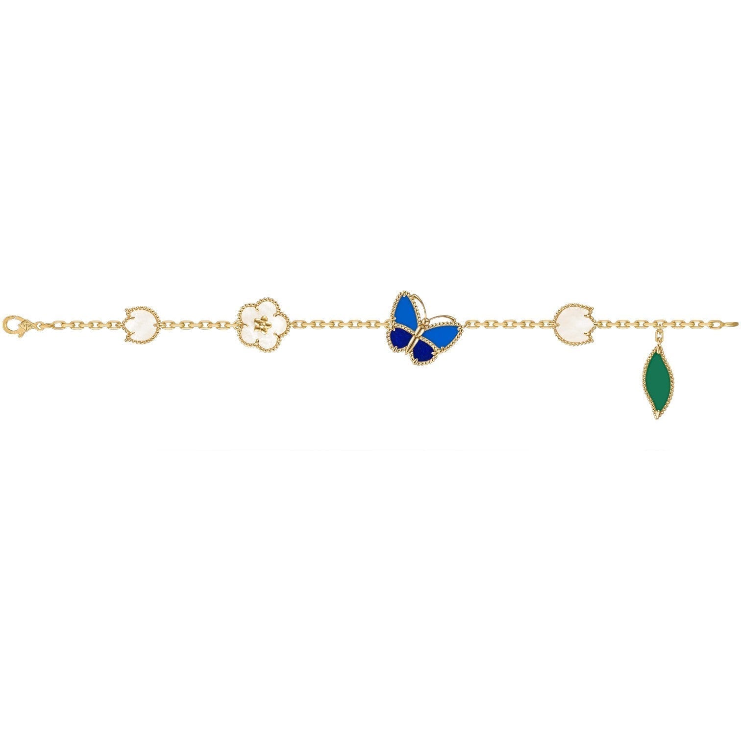 [Camiery] LUCKY SPRING BUTTERFLY 5 MOTIF BRACELET
