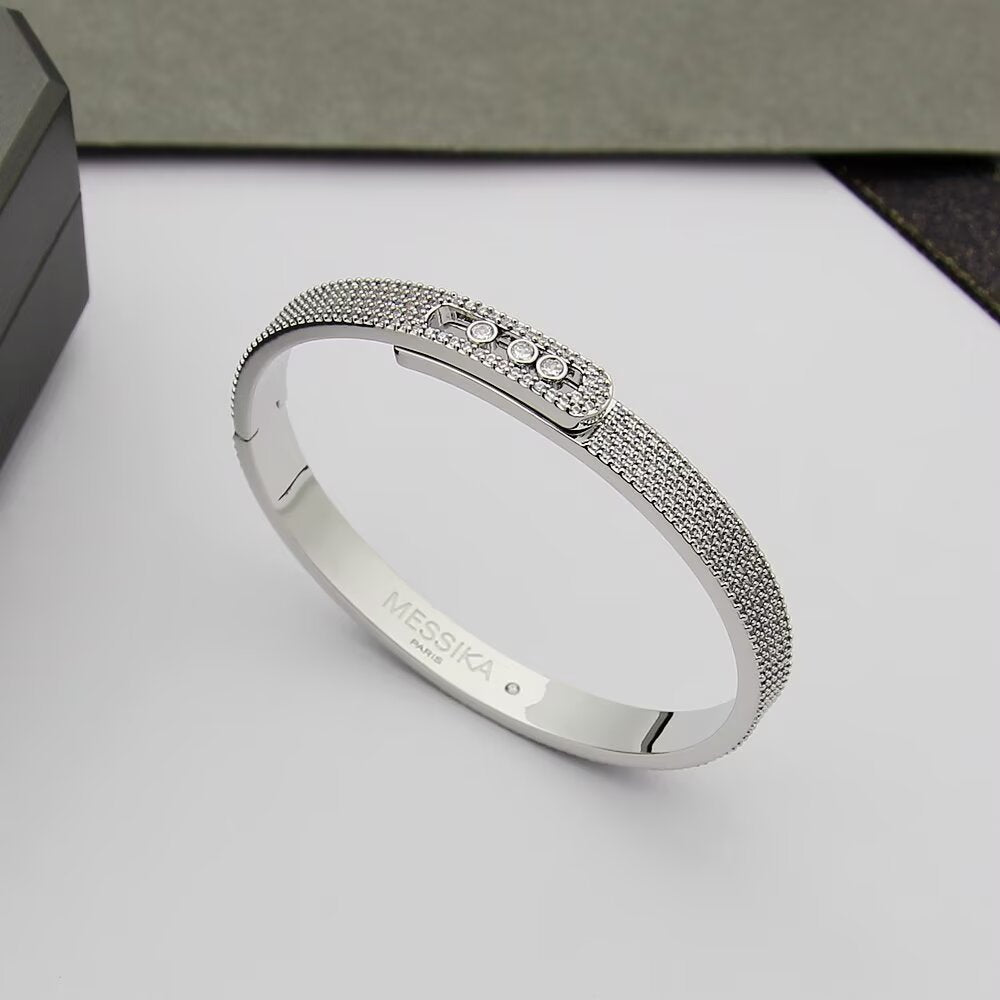 [Camiery]Move Noa Full Pavé Diamond Bangle Bracelet