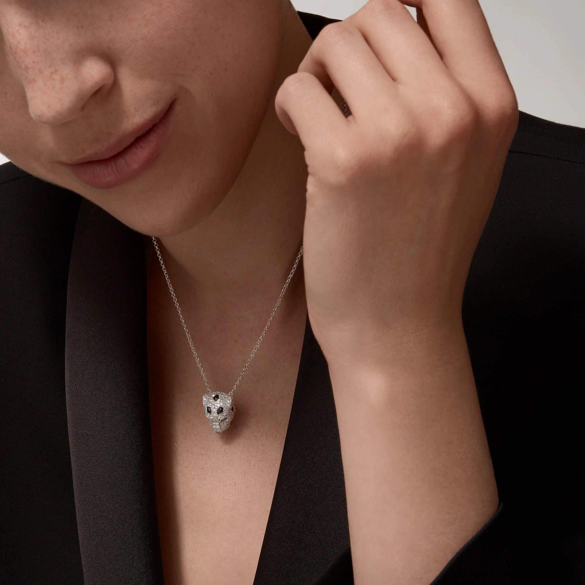 [Camiery] PANTHERE FULL DIAMOND NECKLACE