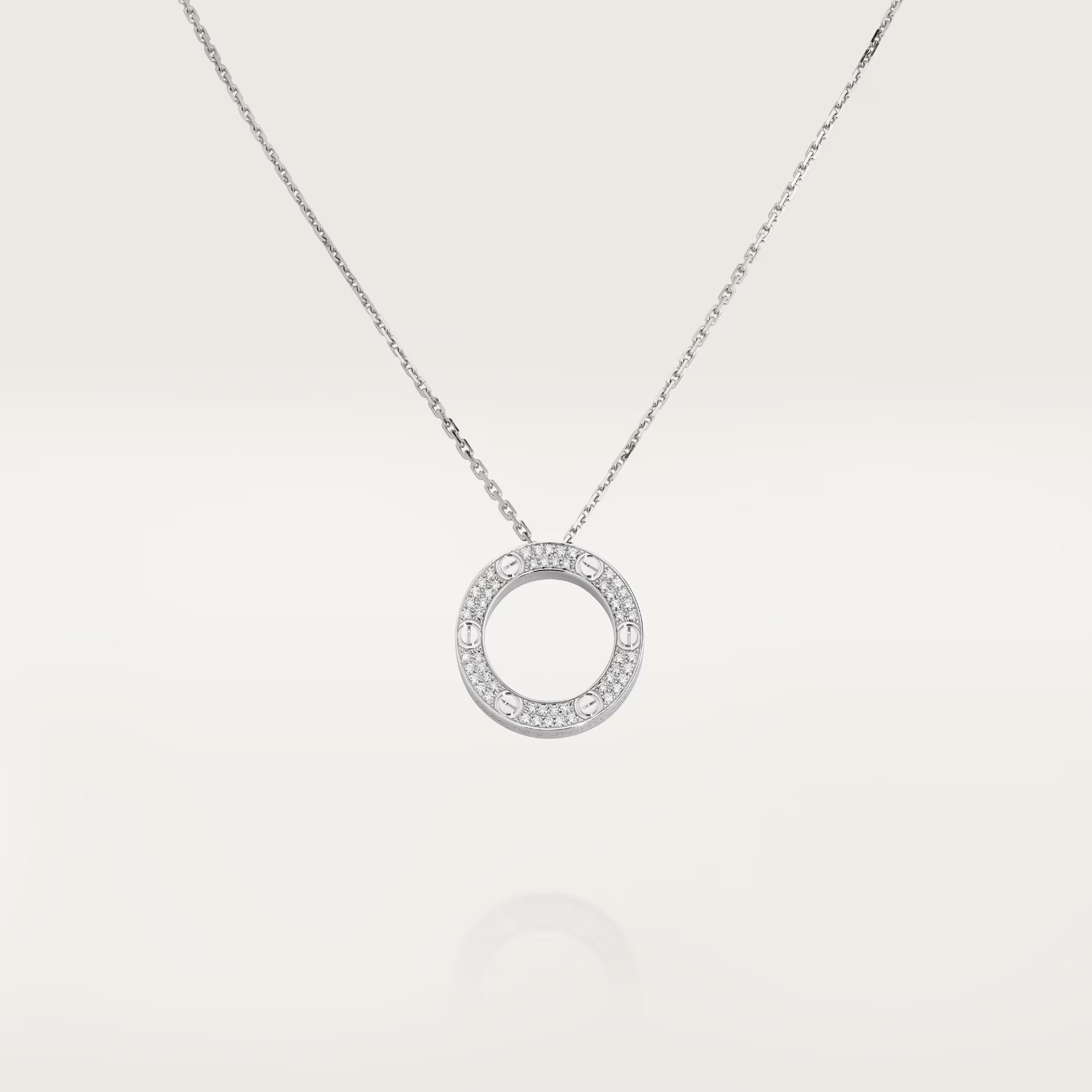 [Camiery] LOVE NECKLACE 16MM  FULL DIAMOND