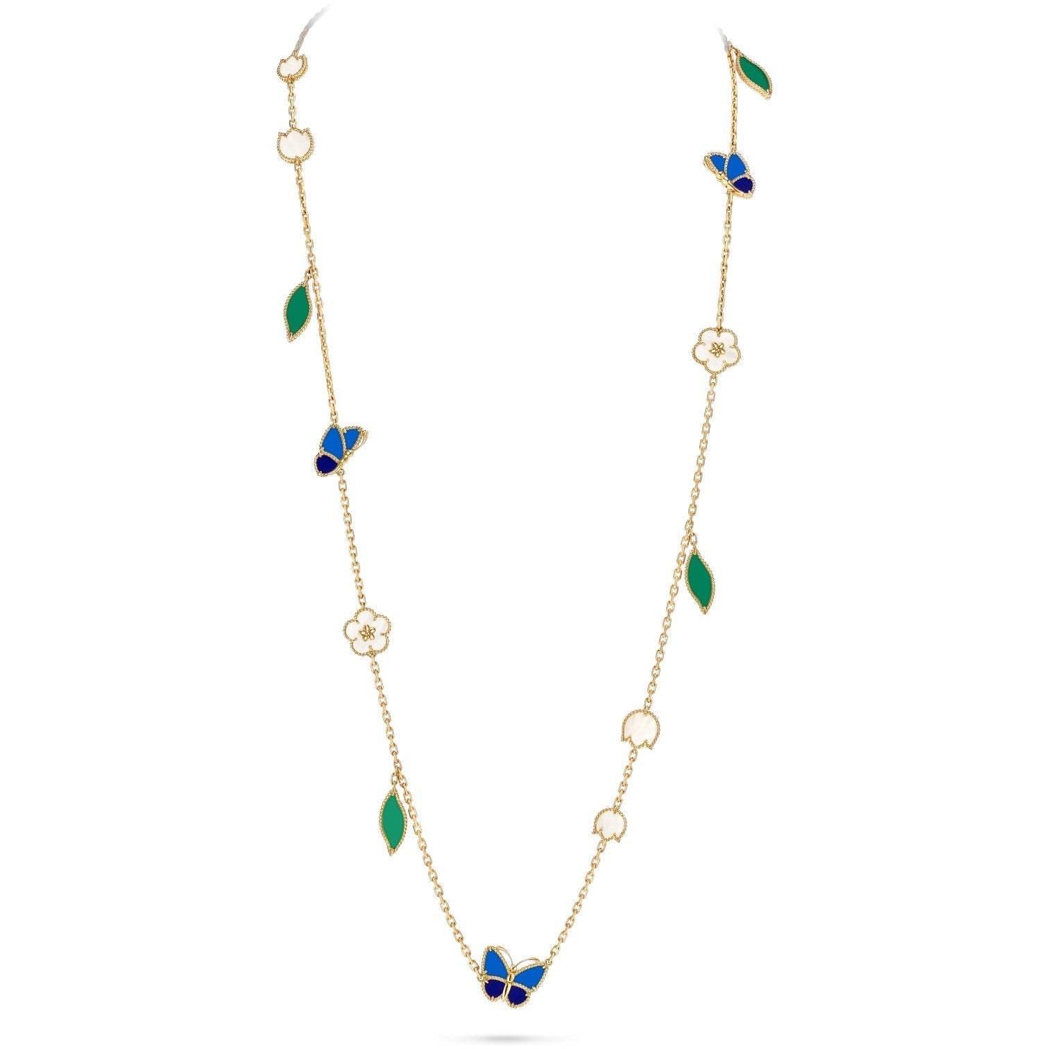 [Camiery] LUCKY SPRING BUTTERFLY 15 FLOWER NECKLACE