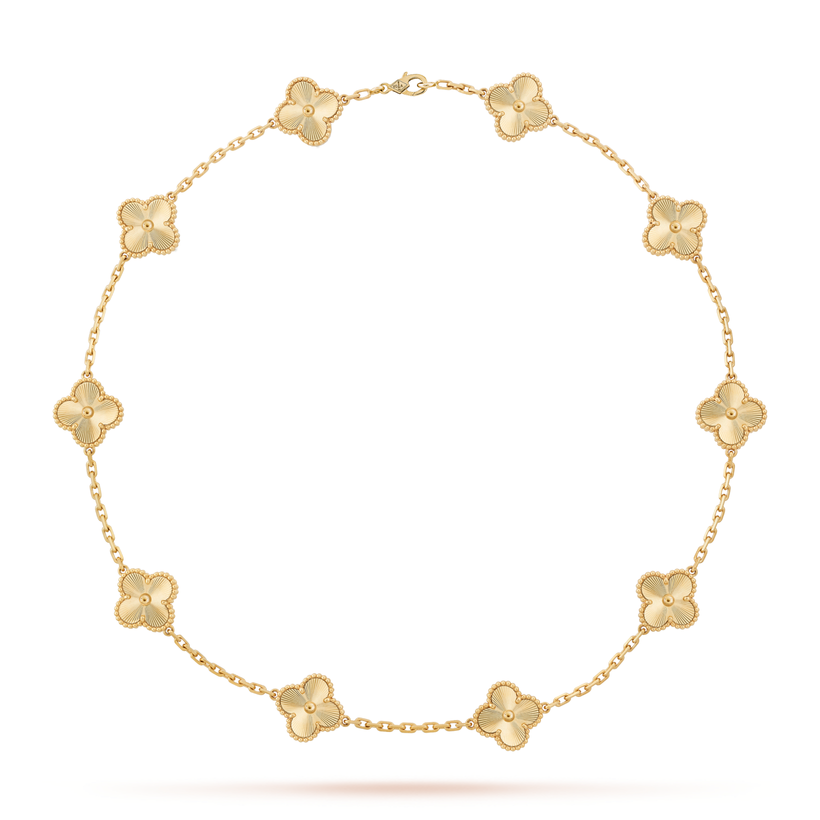 [Camiery]CLOVER 10 MOTIFS LASER NECKLACE