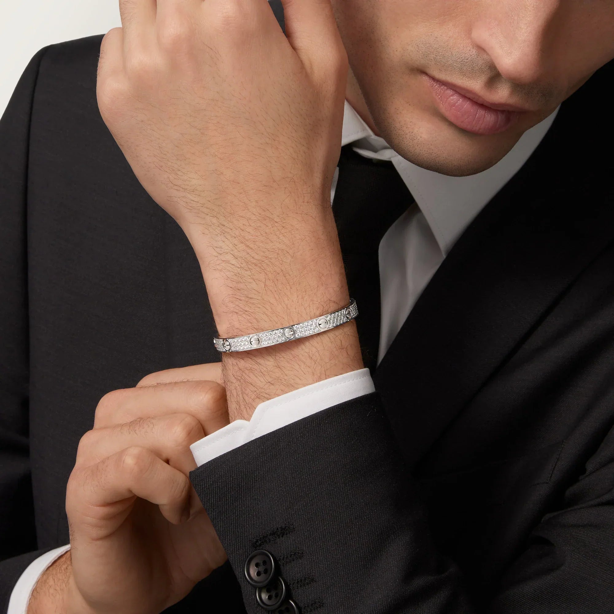 [Camiery] CT LOVE BRACELET FULL DIAMOND 6.1MM WHITE GOLD