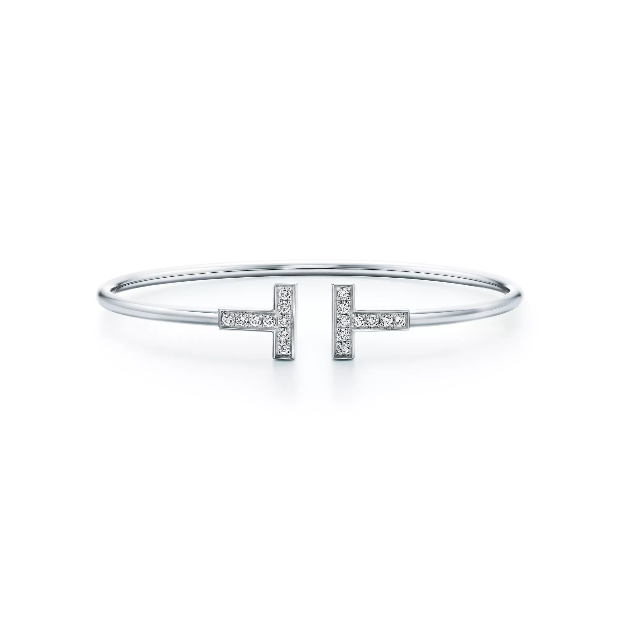 [Camiery] TF Bracelet - White Gold Wire with Diamonds
