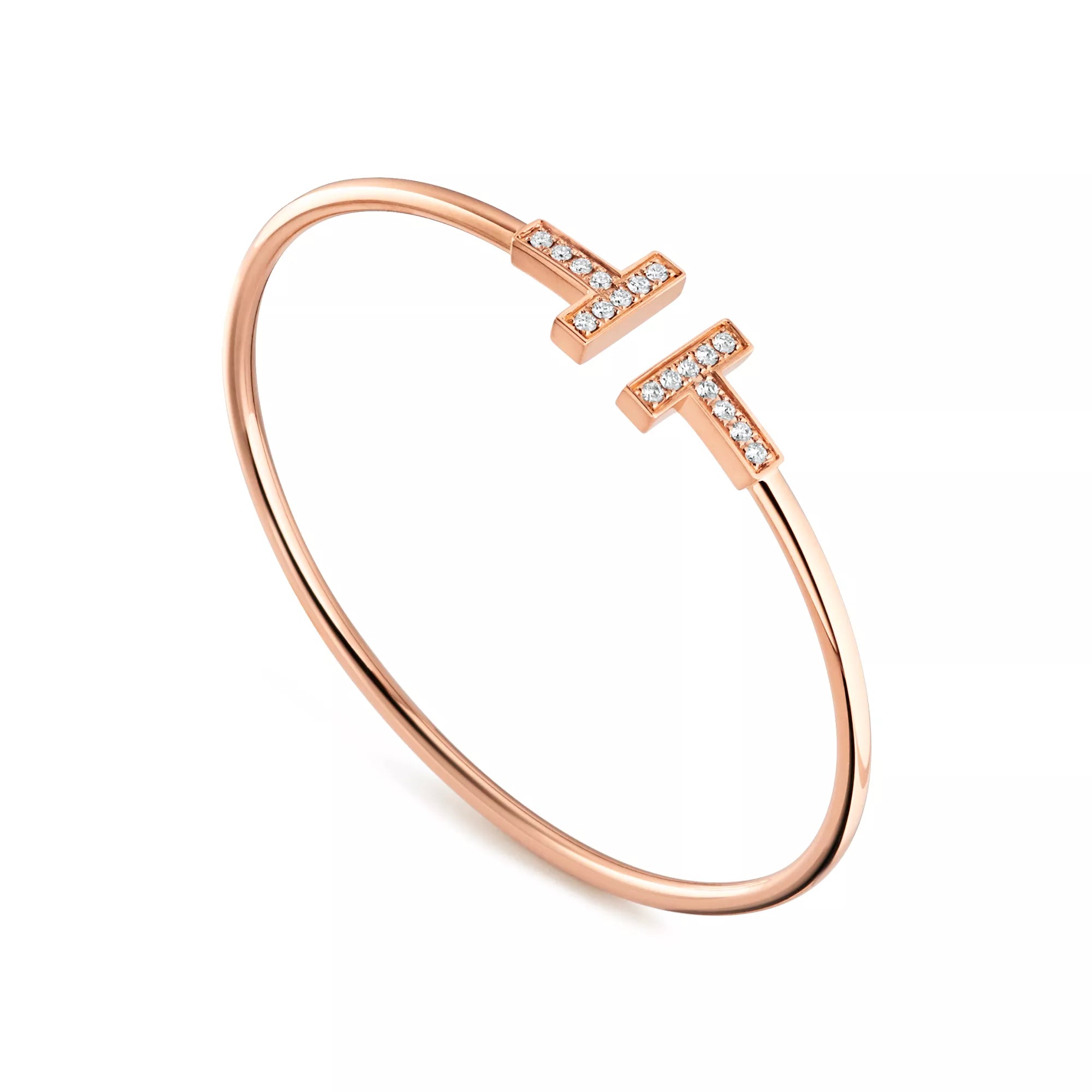[Camiery] TF Bracelet - Rose Gold Wire with Diamonds