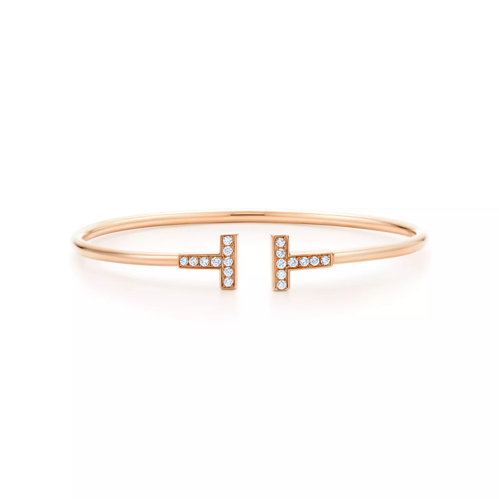 [Camiery] TF Bracelet - Rose Gold Wire with Diamonds