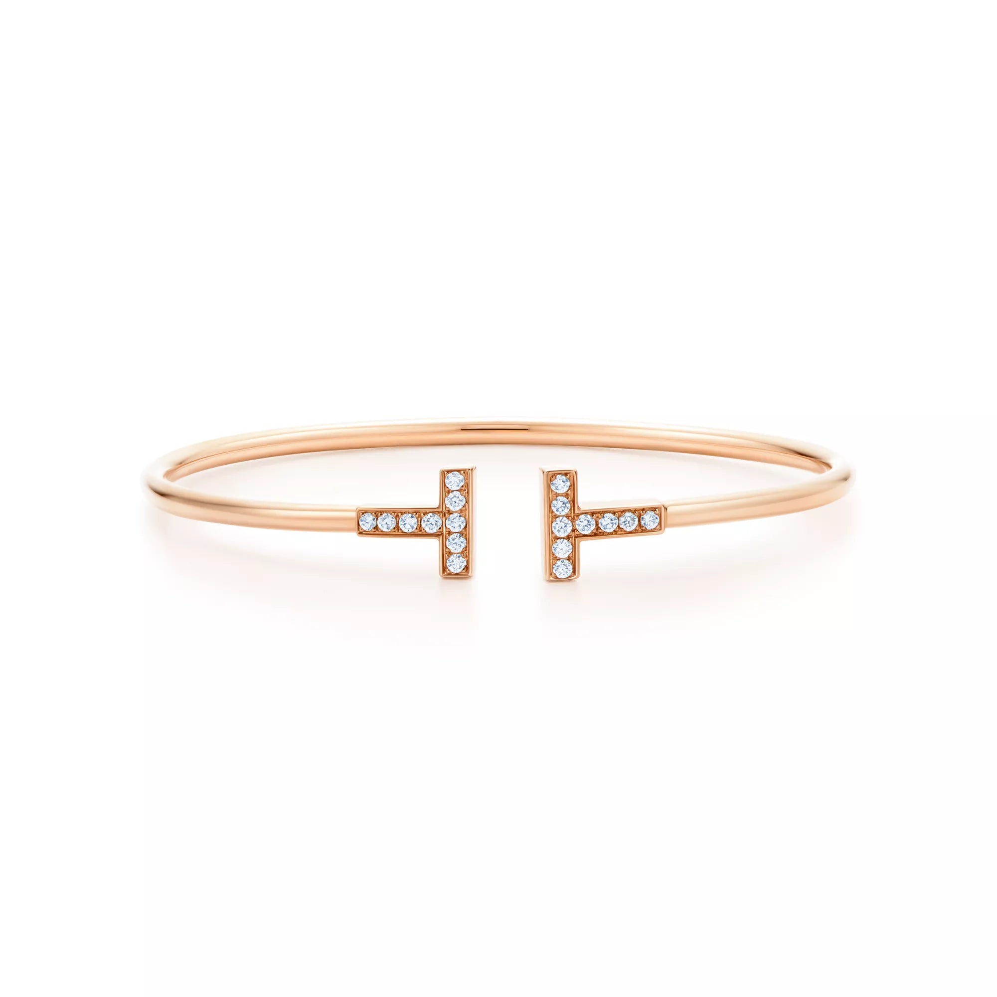 [Camiery] TF Bracelet - Rose Gold Wire with Diamonds