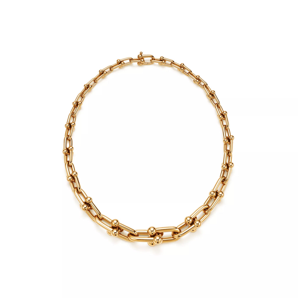 [Camiery] TF Pulse Necklace - Graduated Link (Yellow Gold)