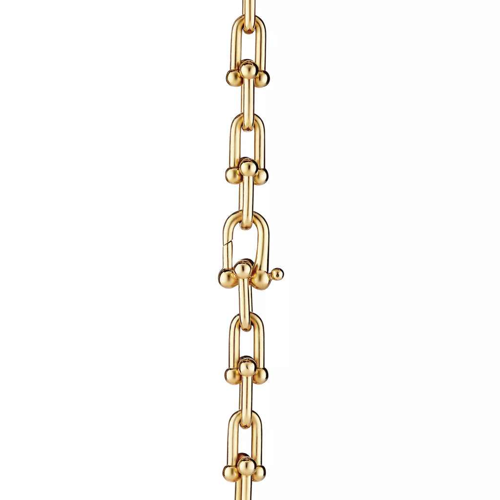 [Camiery] TF Pulse Necklace - Graduated Link (Yellow Gold)