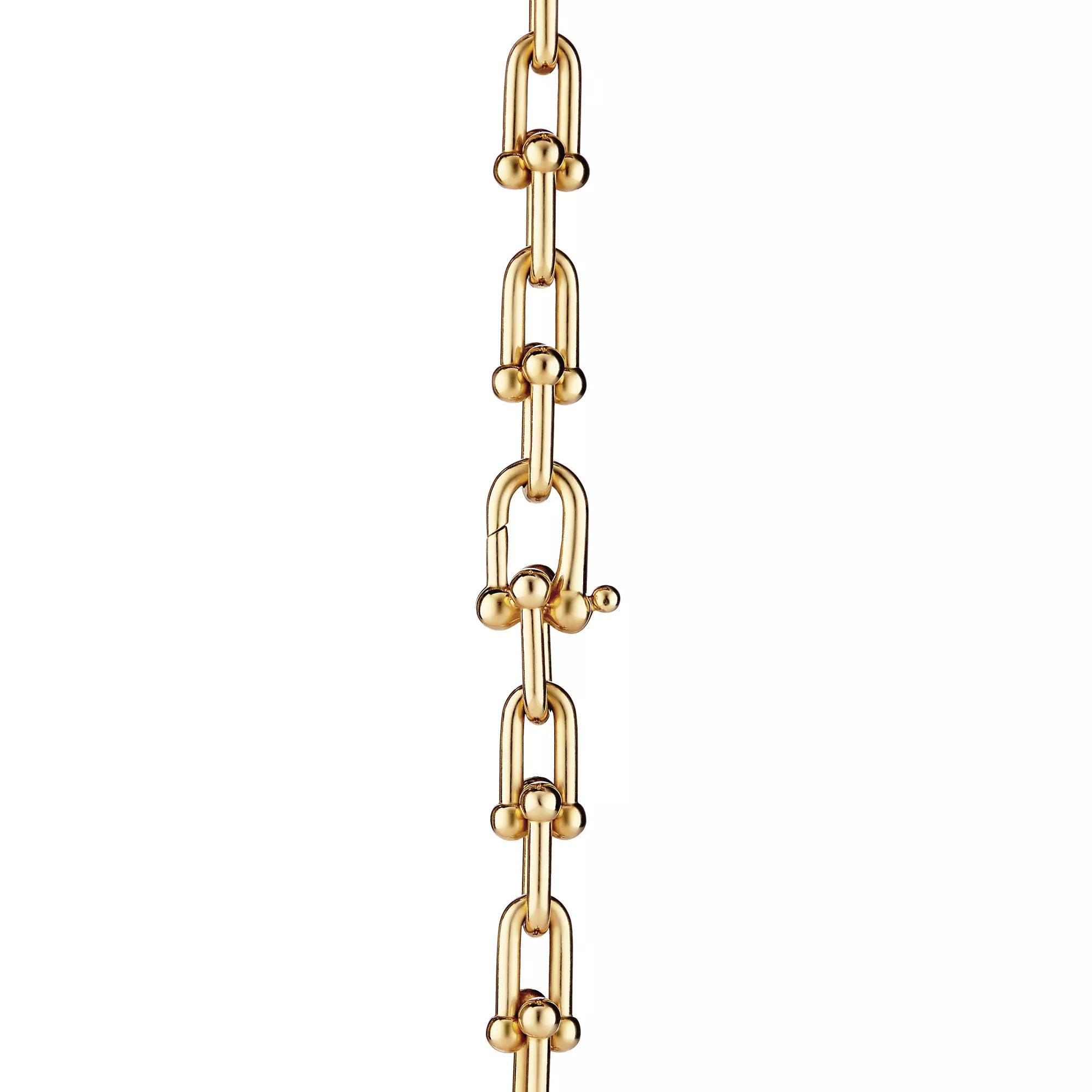 [Camiery] TF Pulse Necklace - Graduated Link (Yellow Gold)