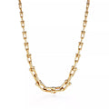 [Camiery] TF Pulse Necklace - Graduated Link (Yellow Gold)