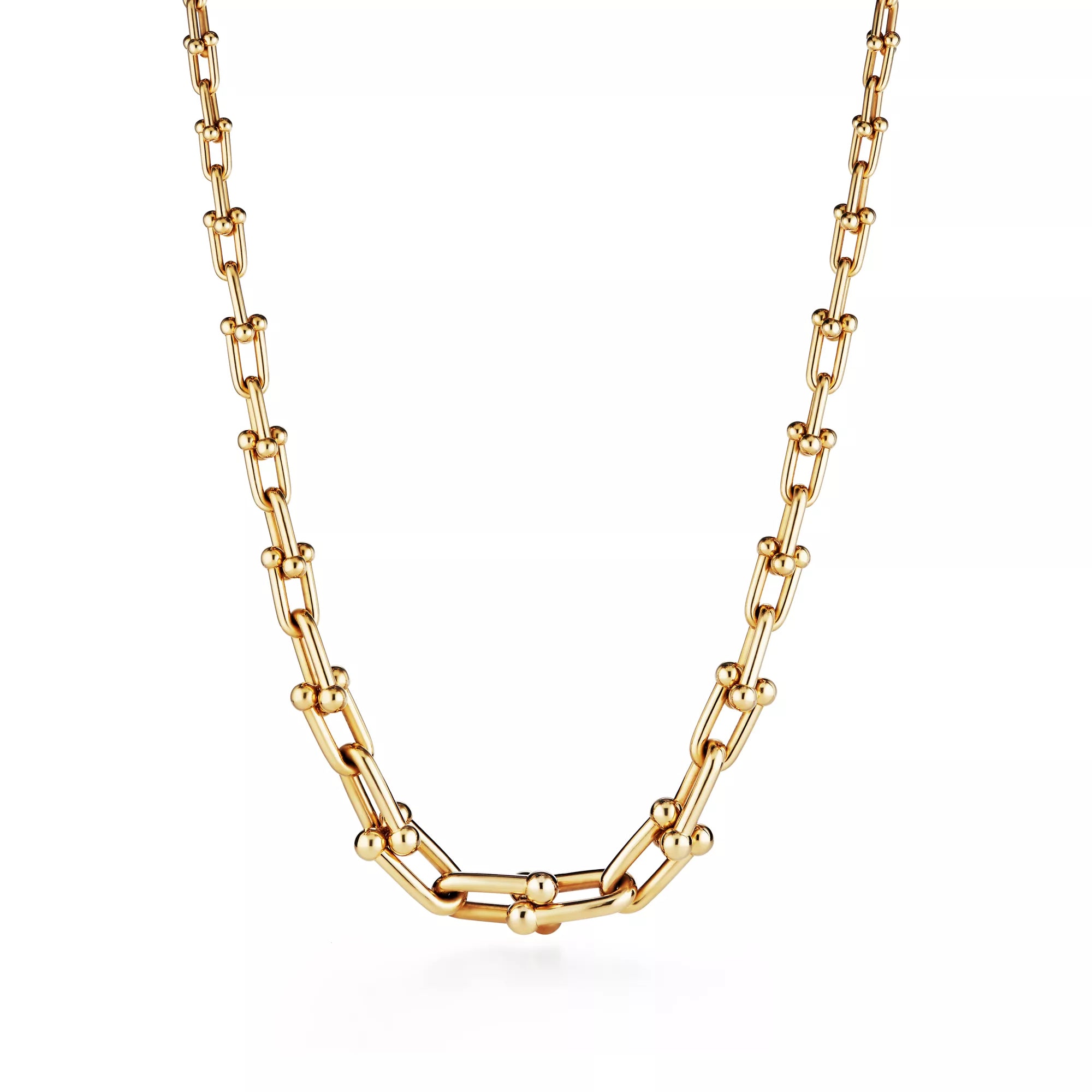 [Camiery] TF Pulse Necklace - Graduated Link (Yellow Gold)