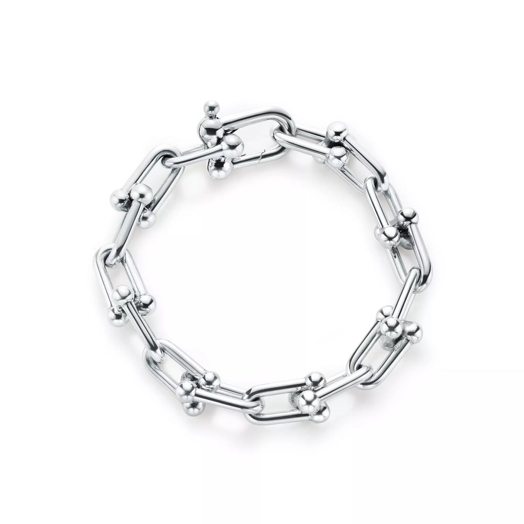 [Camiery] TF Pulse Bracelet - Large Link (White Gold)