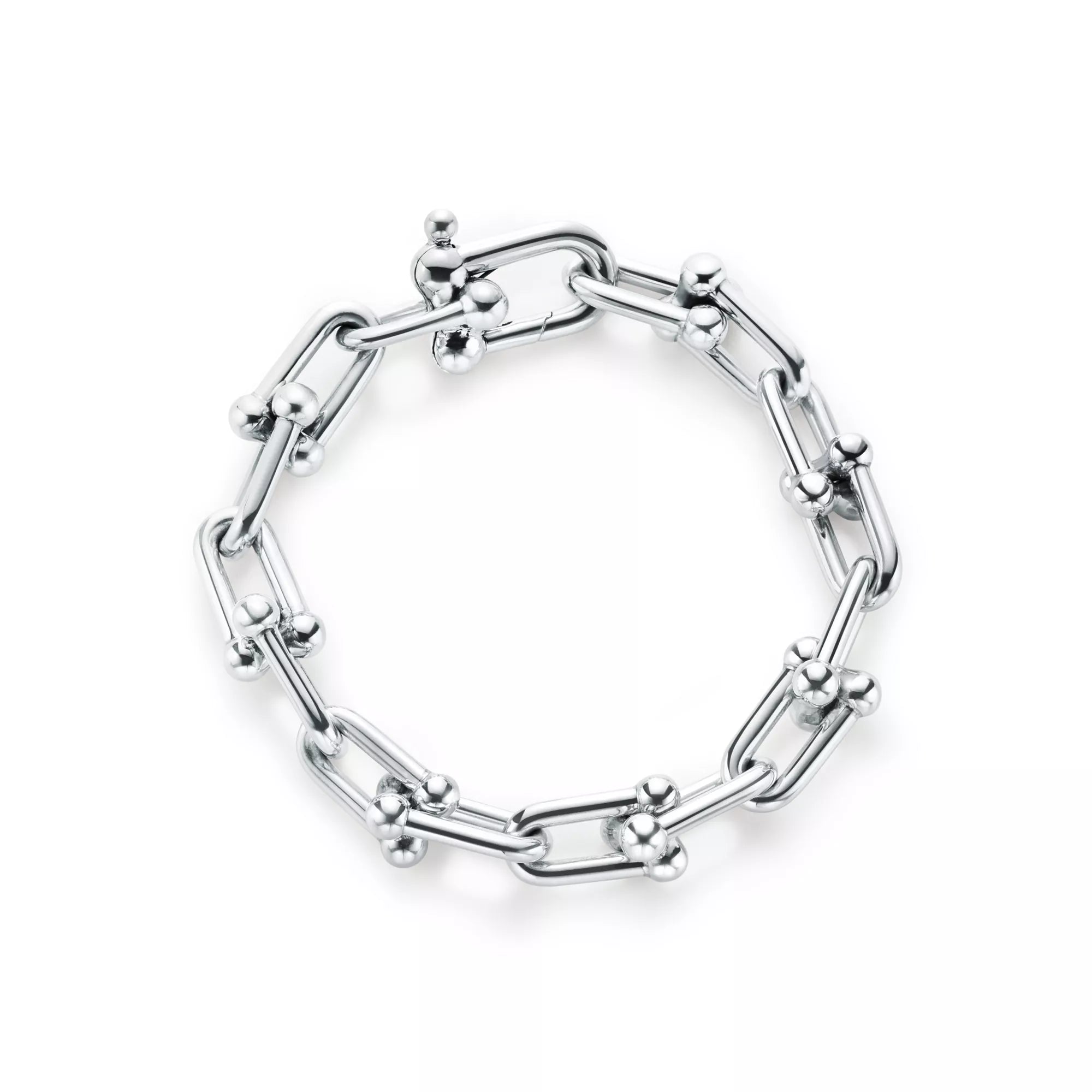 [Camiery] TF Pulse Bracelet - Large Link (White Gold)
