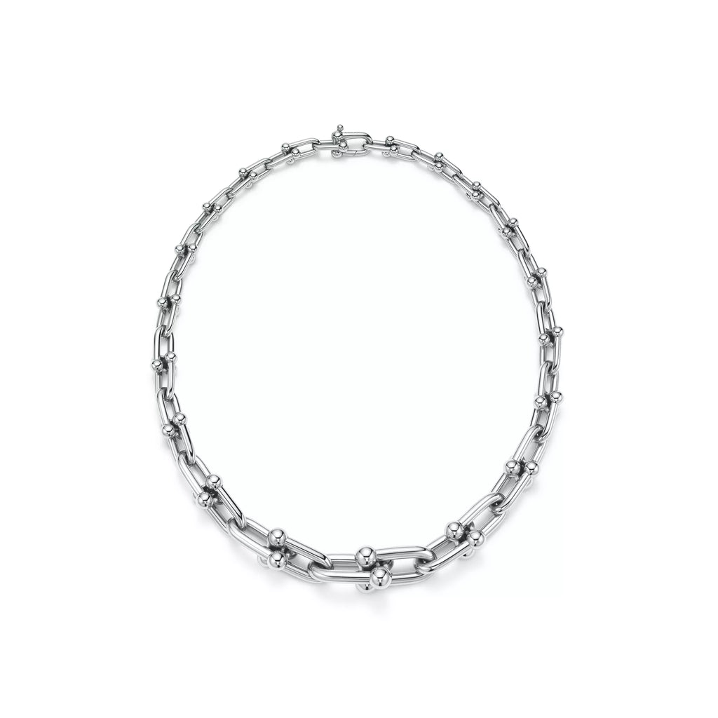 [Camiery] TF Pulse Necklace - Graduated Link (White Gold)