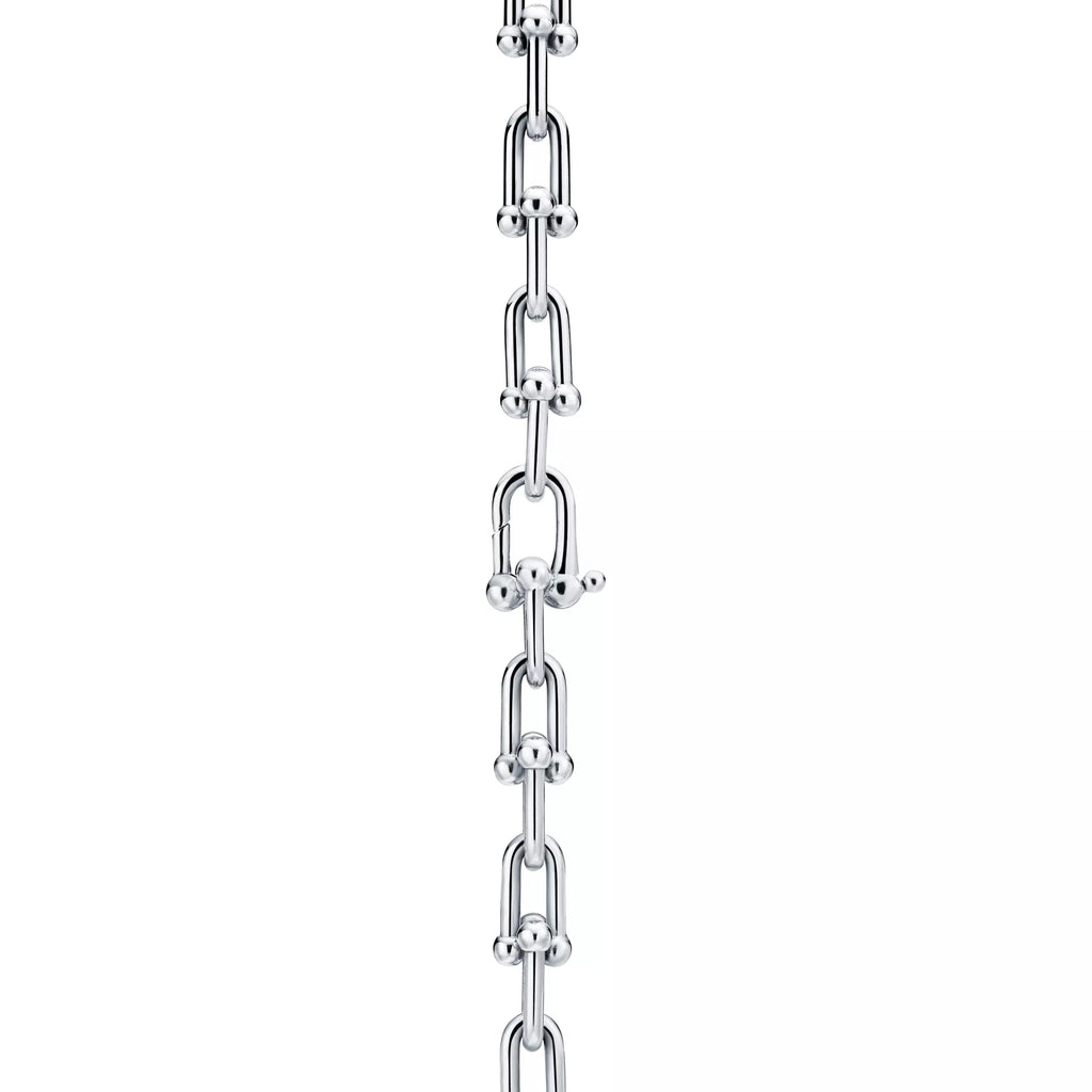 [Camiery] TF Pulse Necklace - Graduated Link (White Gold)