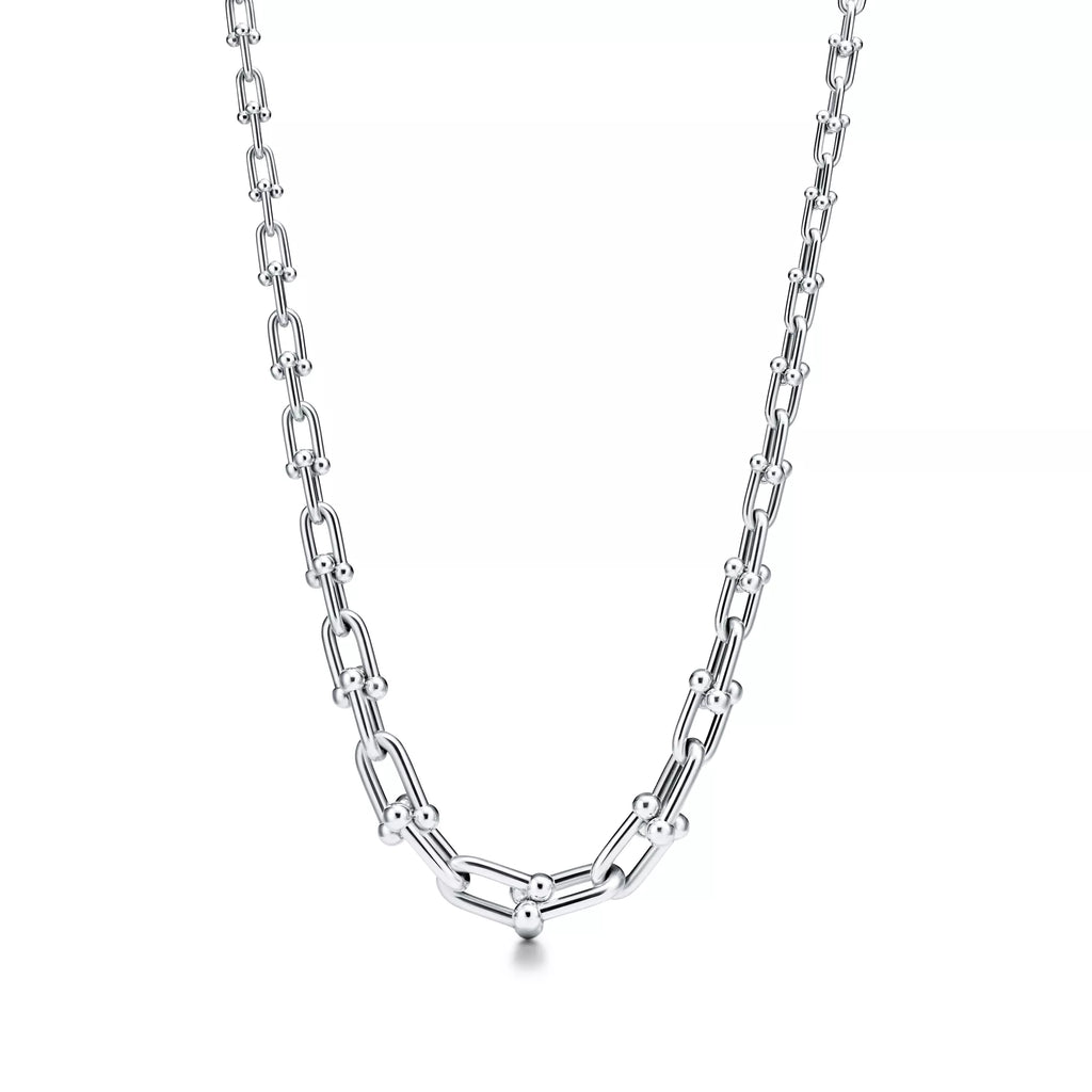 [Camiery] TF Pulse Necklace - Graduated Link (White Gold)
