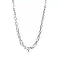 [Camiery] TF Pulse Necklace - Graduated Link (White Gold)