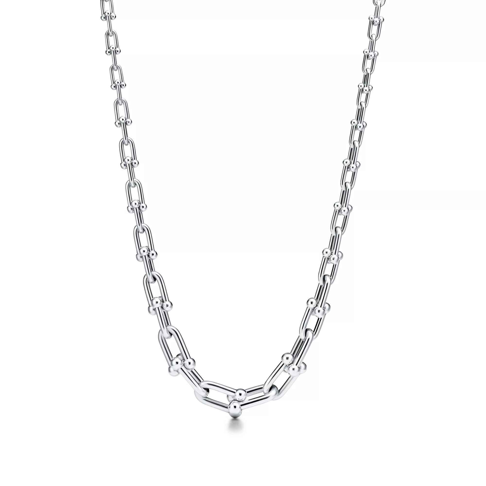 [Camiery] TF Pulse Necklace - Graduated Link (White Gold)