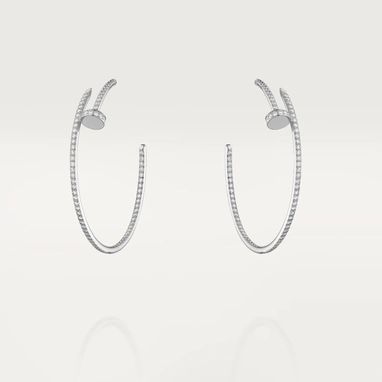 [CLOVER JEWELRY]JUSTE EARRINGS FULL DIAMONDS 1.8MM