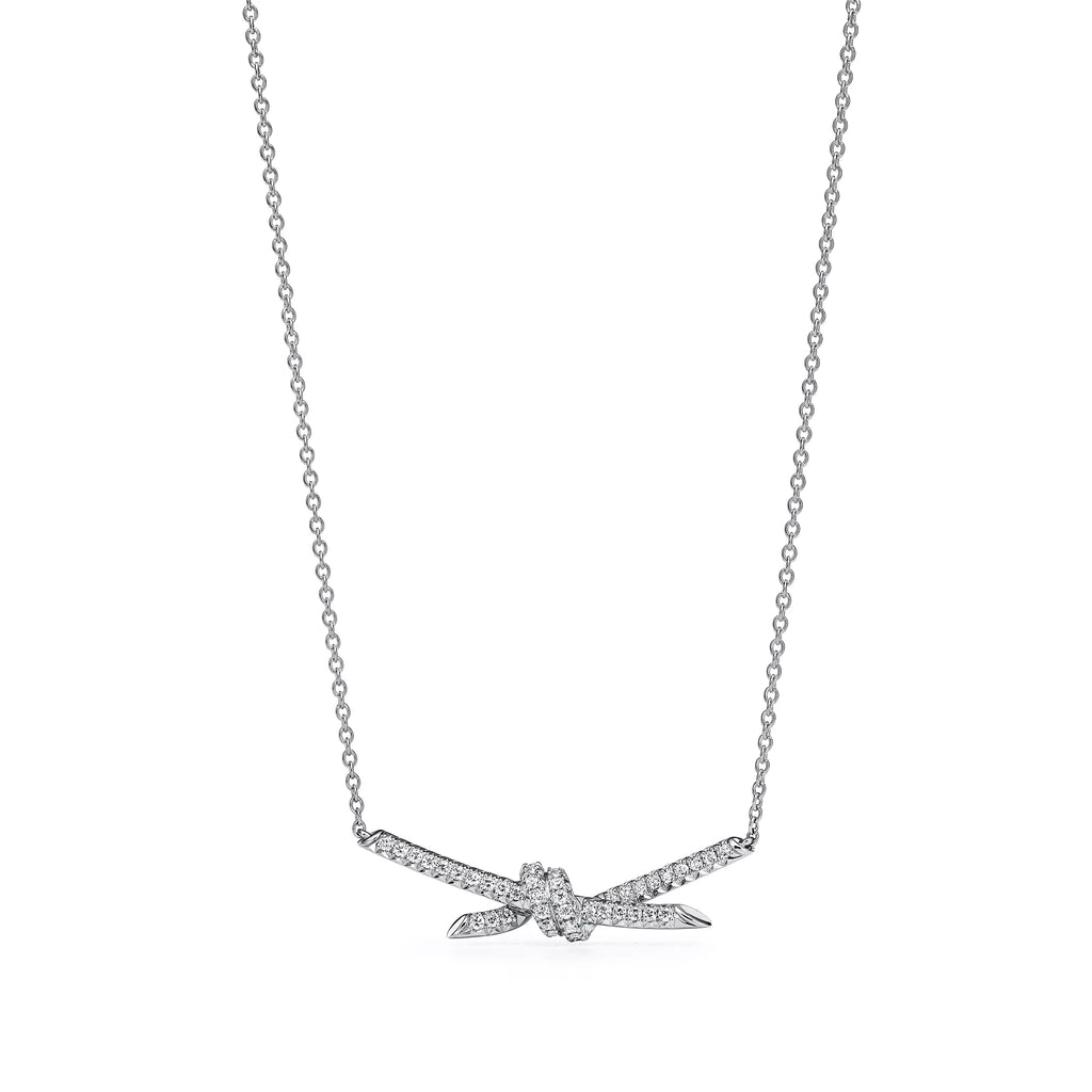 [Camiery] TF Lucent Necklace - Pendant with Diamonds (White Gold)