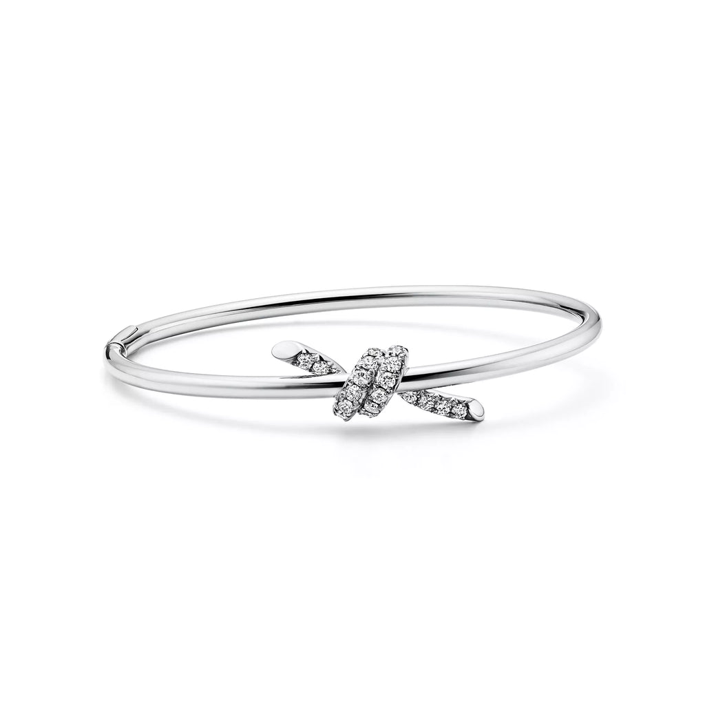 [Camiery] TF Lucent Bracelet - Diamond Wire Bangle (White Gold)
