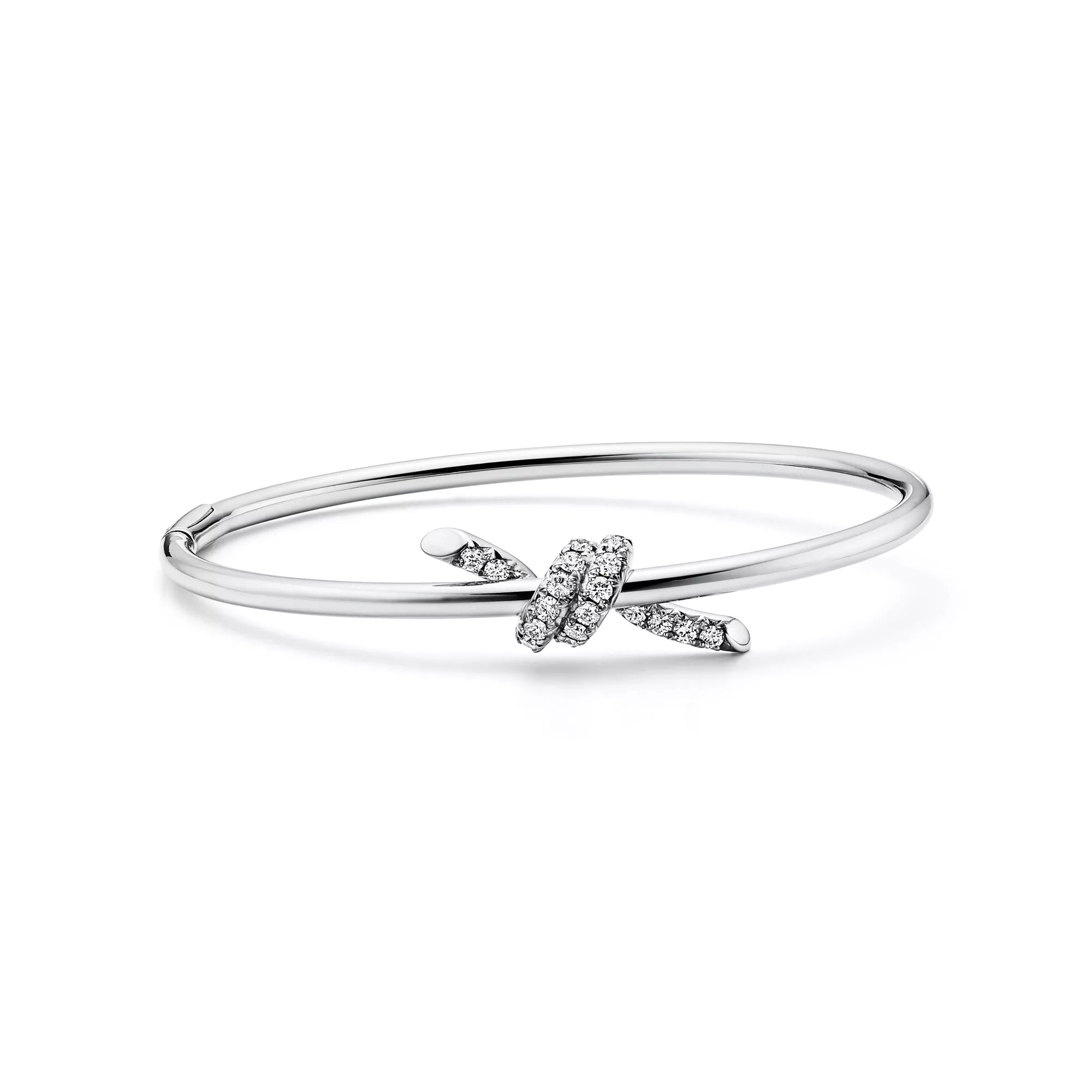 [Camiery] TF Lucent Bracelet - Diamond Wire Bangle (White Gold)