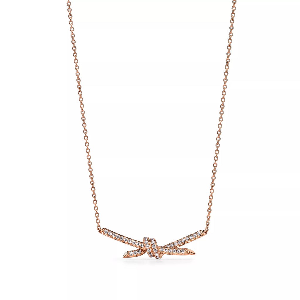 [Camiery] TF Lucent Necklace - Pendant with Diamonds (Rose Gold)