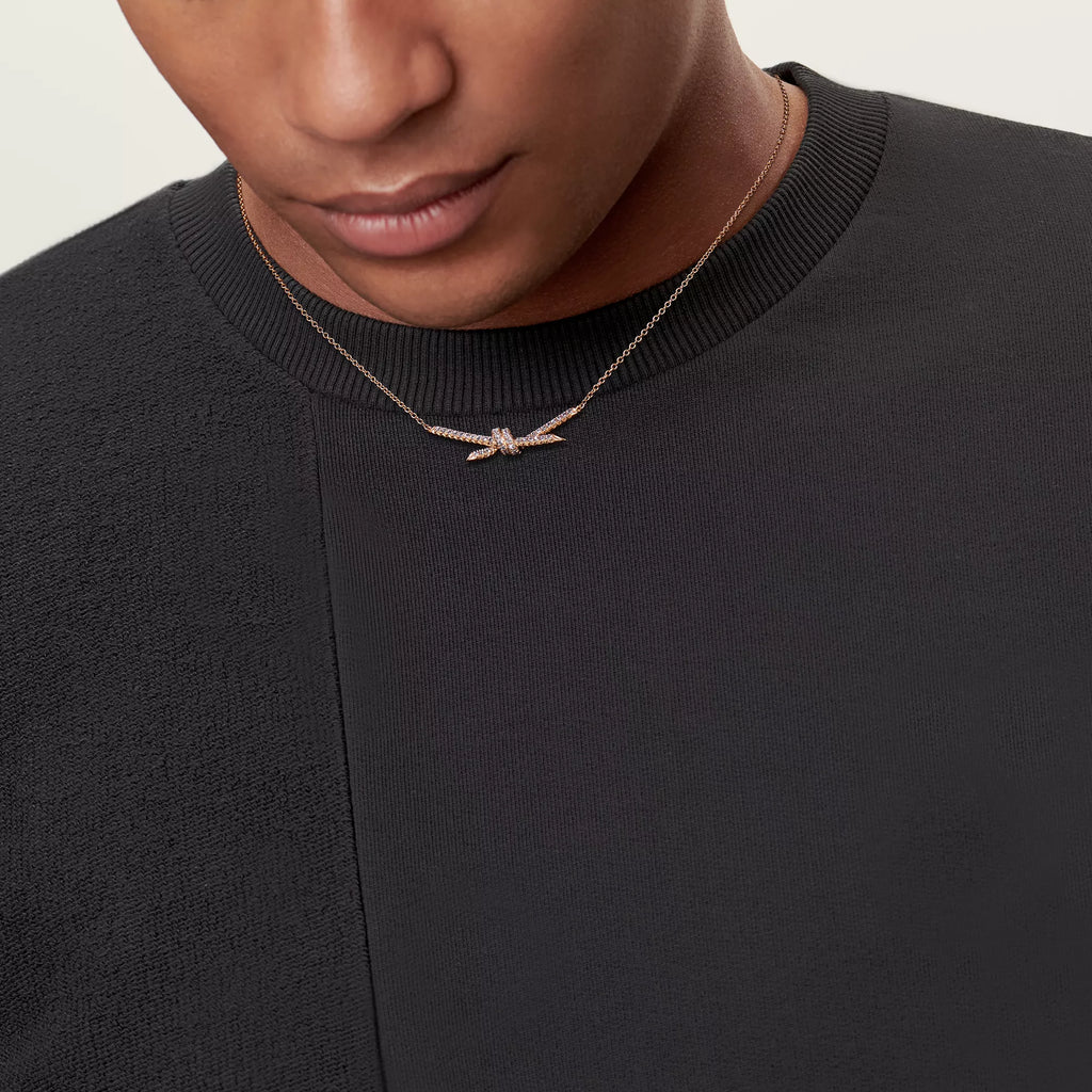 [Camiery] TF Lucent Necklace - Pendant with Diamonds (Rose Gold)
