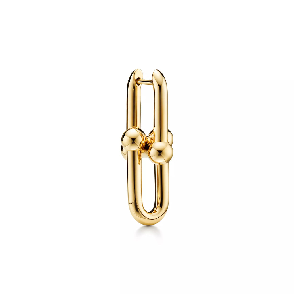 [Camiery] TF Pulse Earrings - Medium Link (Yellow Gold)