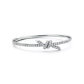 [Camiery] TF Lucent Bracelet - Bangle with Diamonds (White Gold)