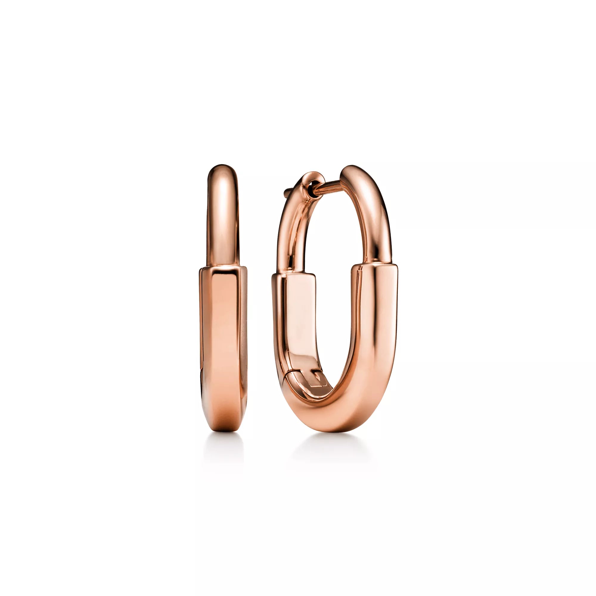 [Camiery] TF Lock Earrings - Rose Gold, Small