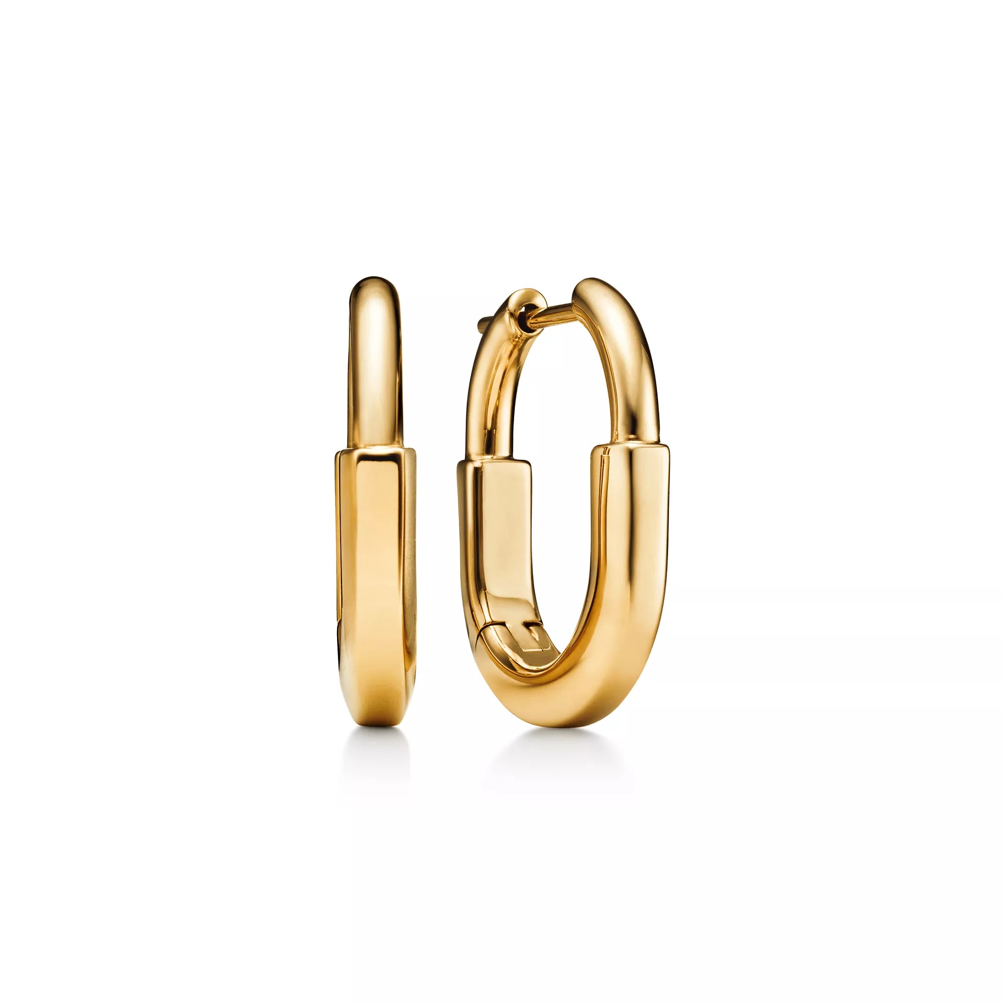 [Camiery] TF Lock Earrings - Yellow Gold, Small