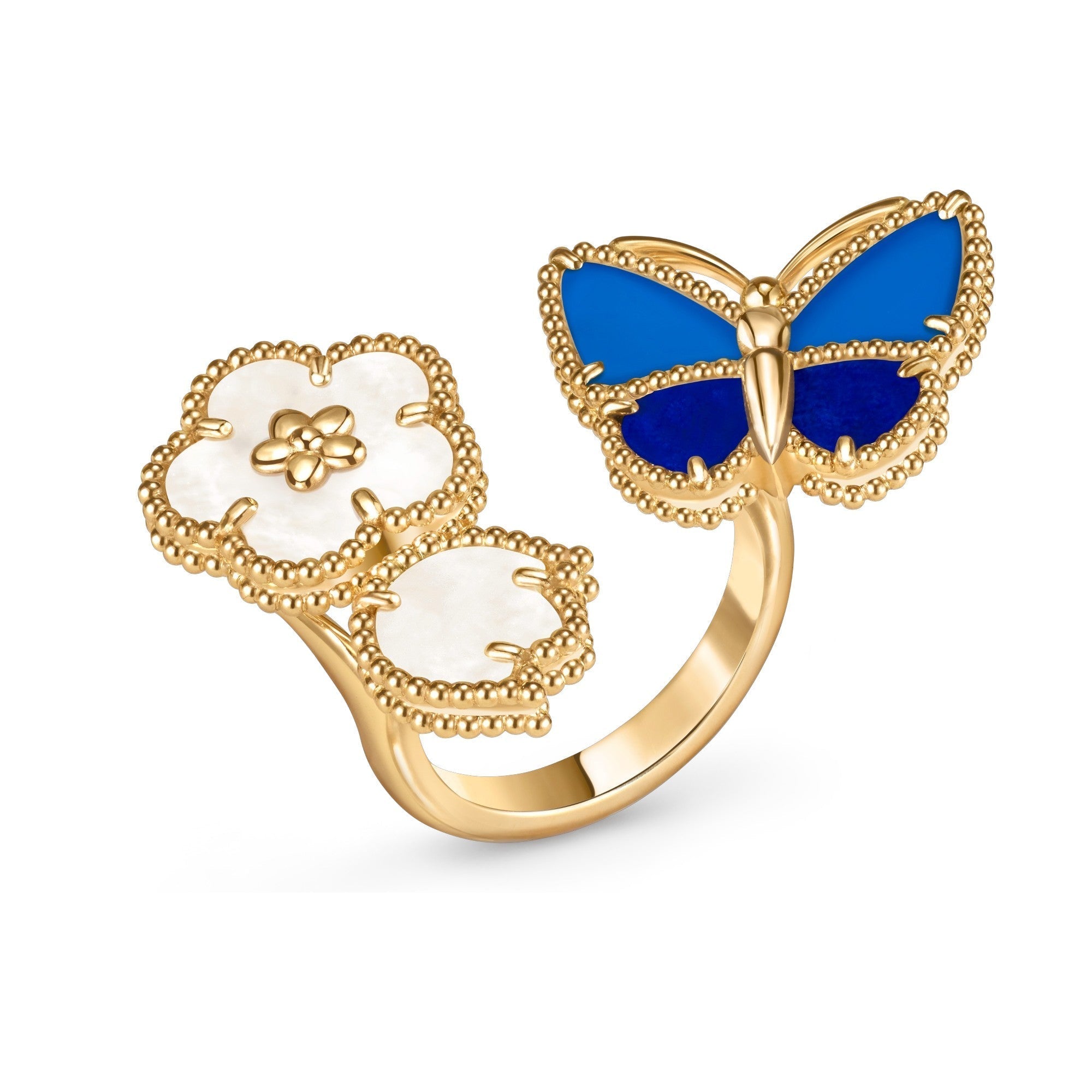 [Camiery] LUCKY SPRING BUTTERFLY OPEN-FACE RINGS