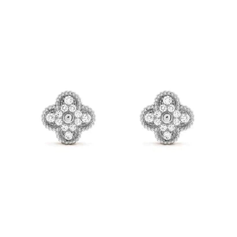 [Camiery]CLOVER SILVER 15MM EARRINGS COLLECTION