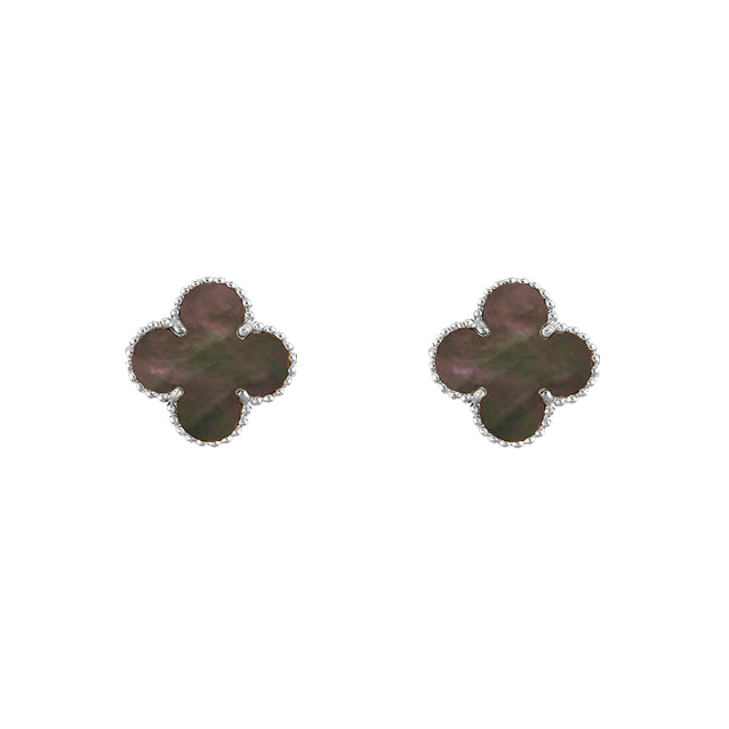 [Camiery]CLOVER SILVER 15MM EARRINGS COLLECTION