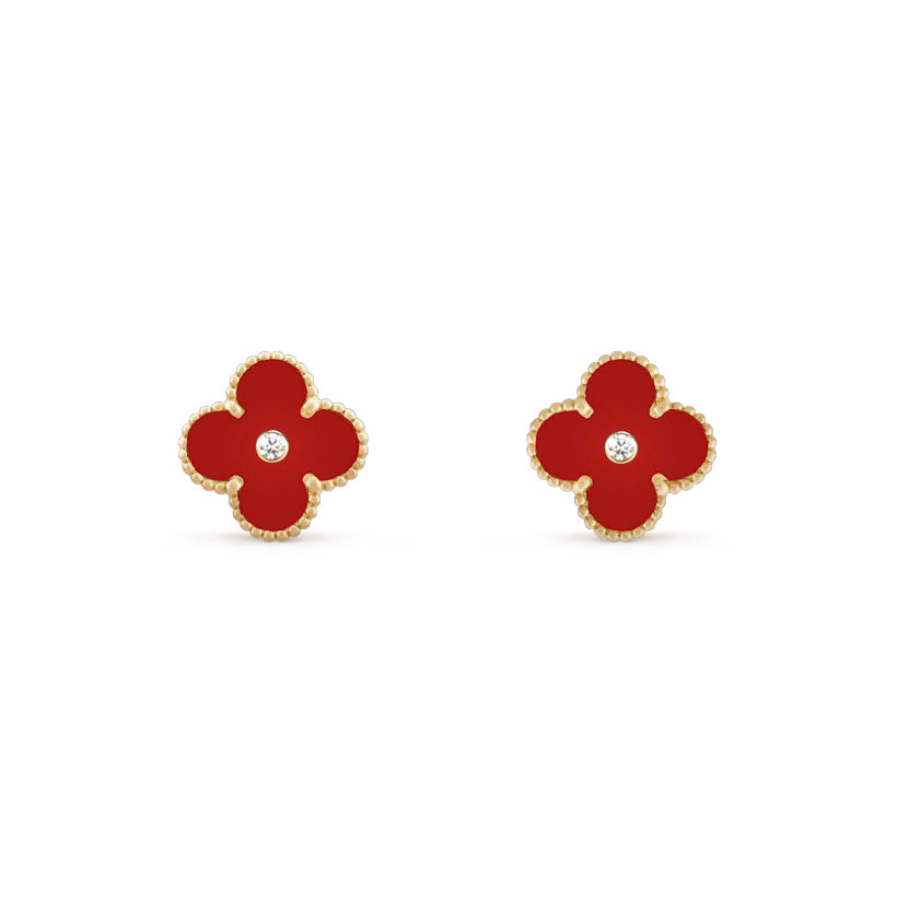 [Camiery]CLOVER  15MM DIAMOND EARRINGS COLLECTION