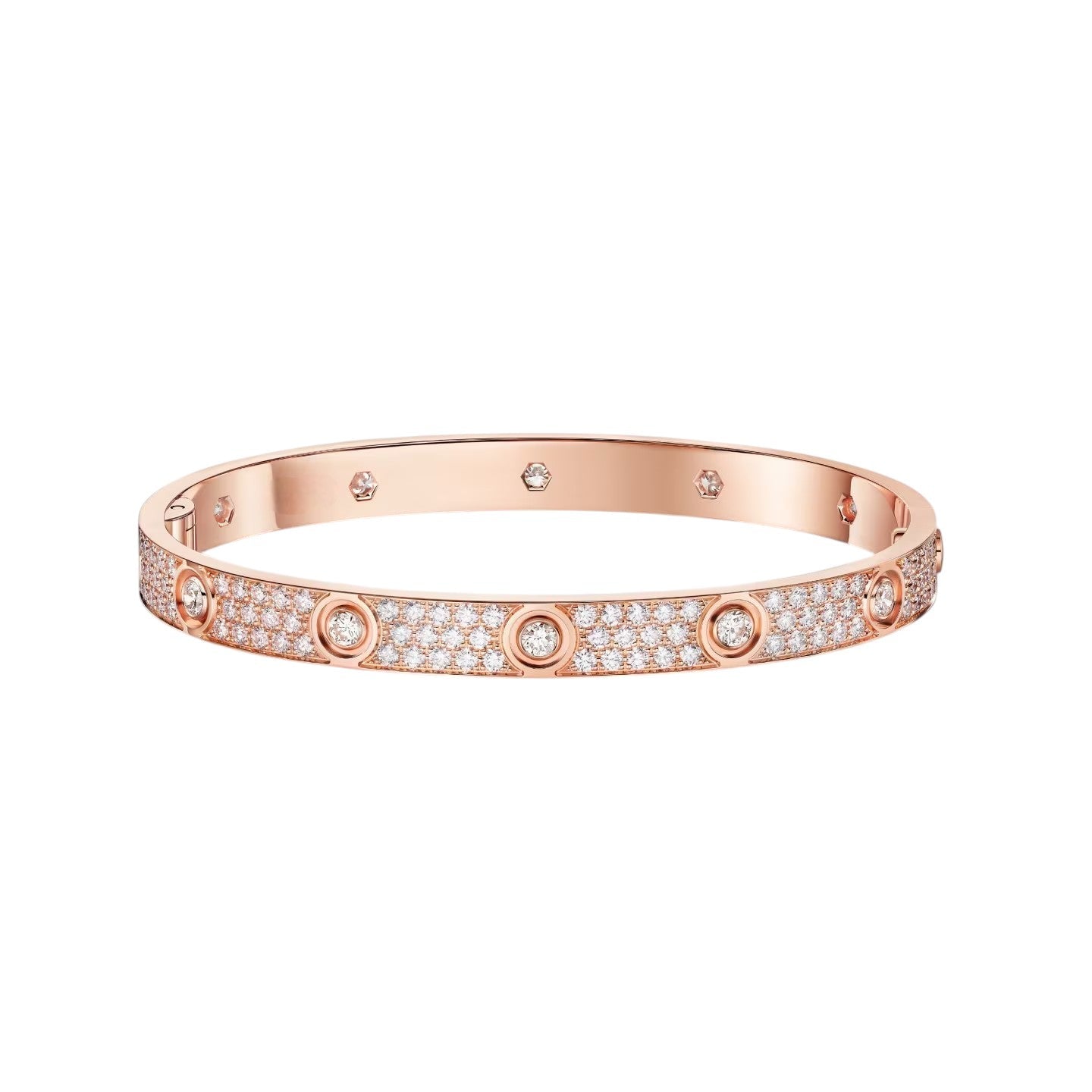 [Camiery] LOVE BRACELET 6.1MM DIAMOND-PAVED 10 BIG DIAMONDS