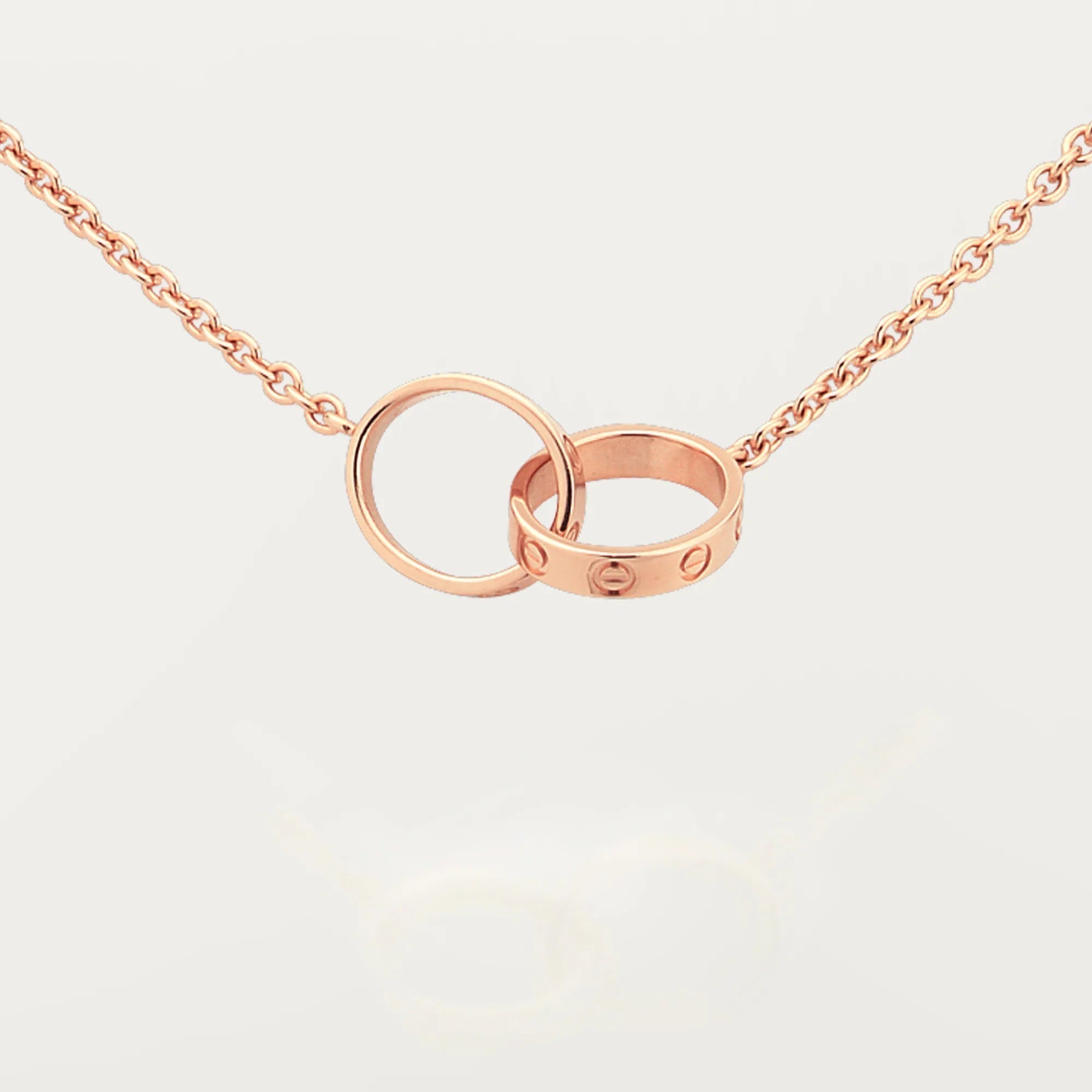 [Camiery] LOVE DOUBLE RING NECKLACE