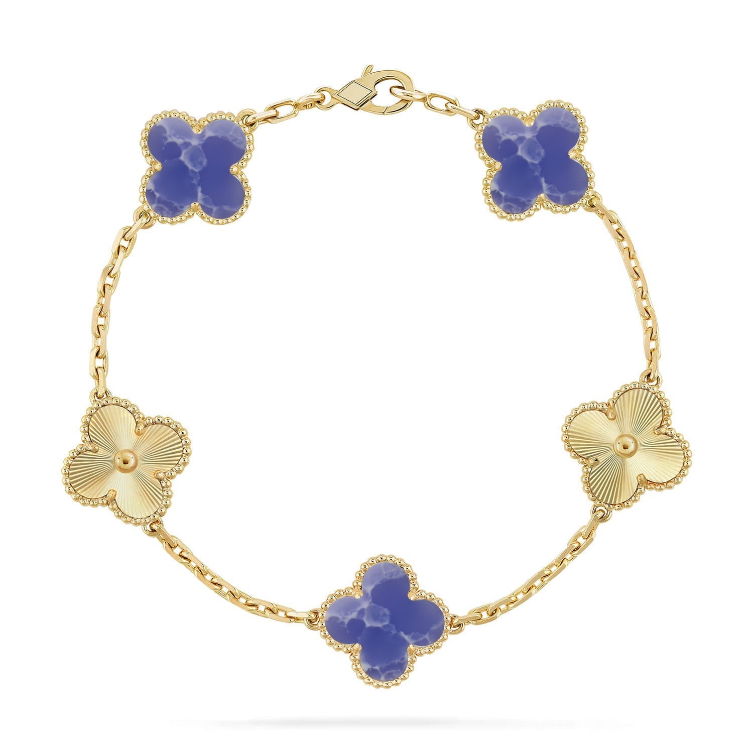 [Camiery]CLOVER 5 MOTIF BLUE VEINS BRACELET COLLECTION