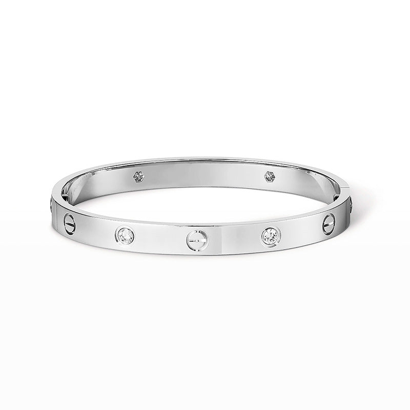 [Camiery] LOVE BRACELET 6.1MM 4 DIAMONDS