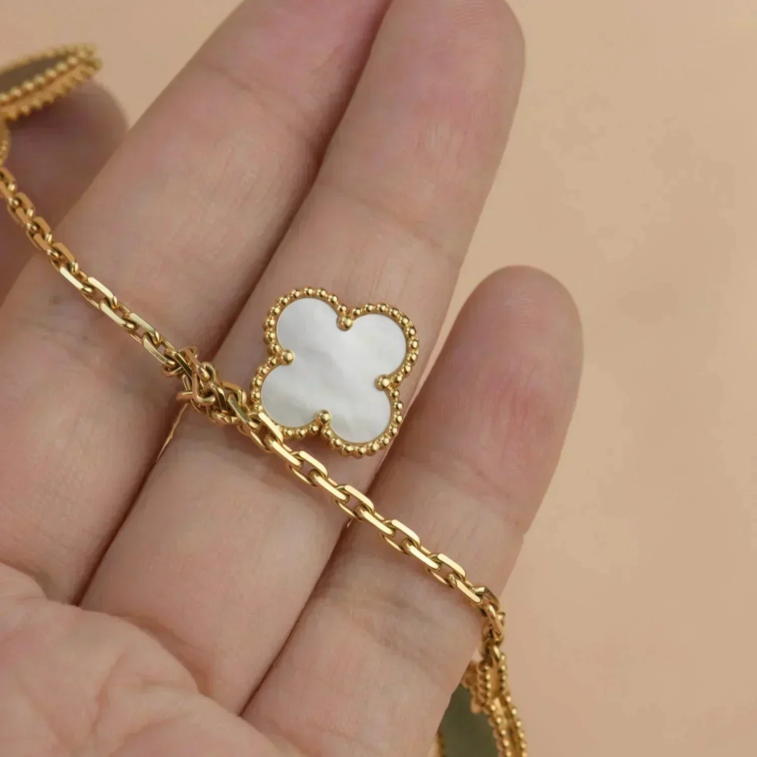 [Camiery]LUCKY SPRING 5 MOTIF GOLD BRACELET