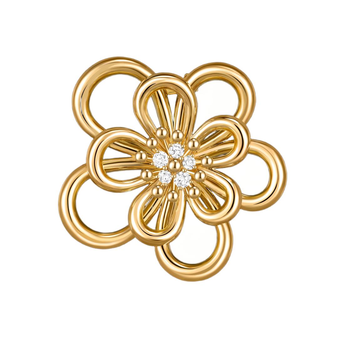 [Camiery]Flowerlace Clip Pendant Necklace 5 stones