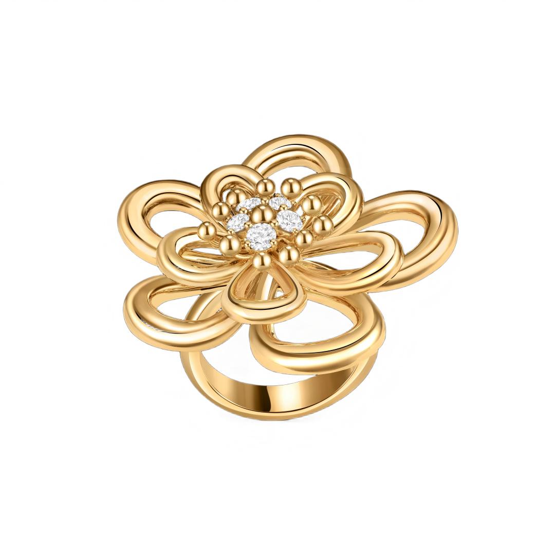 [Camiery] Flowerlace Ring Diamond 5 stones