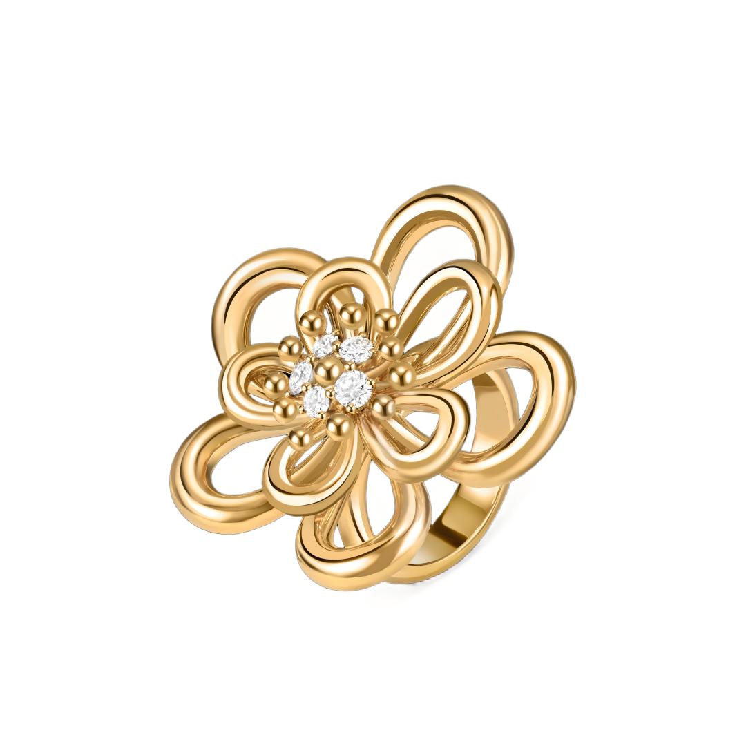 [Camiery] Flowerlace Ring Diamond 5 stones