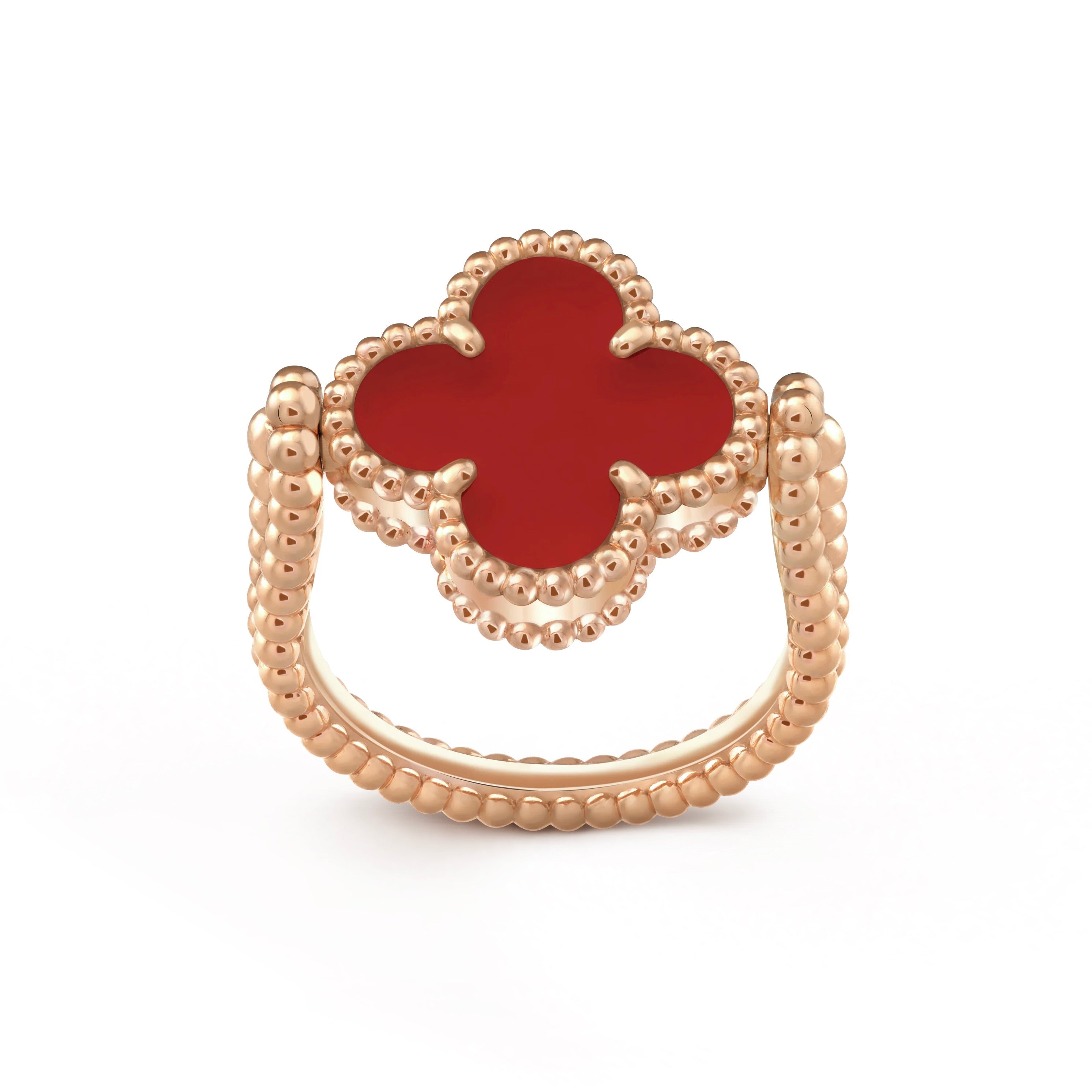 [Camiery]CLOVER RIVERSIBLE RING ROSE GOLD COLLECTION