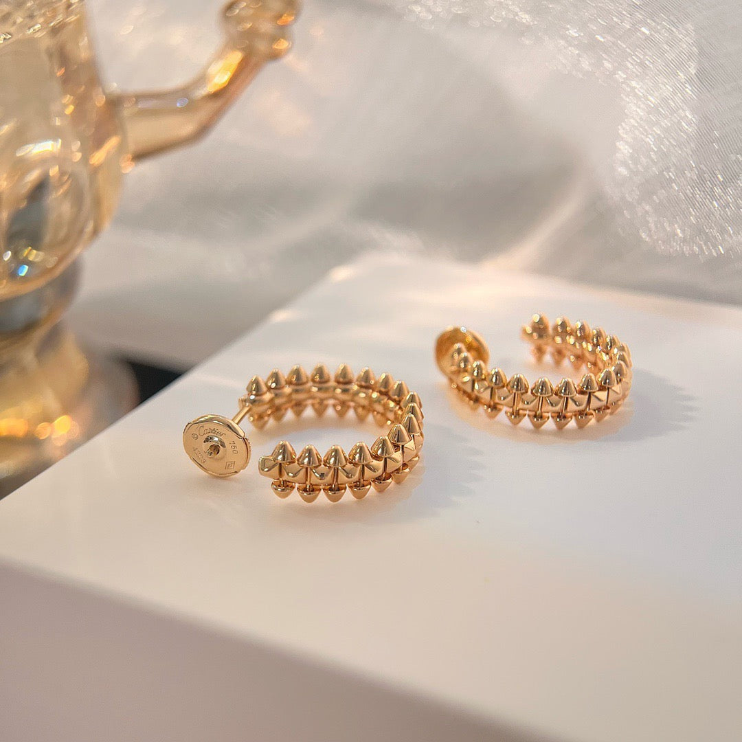 [Camiery] CLASH SMALL HOOP EARRINGS