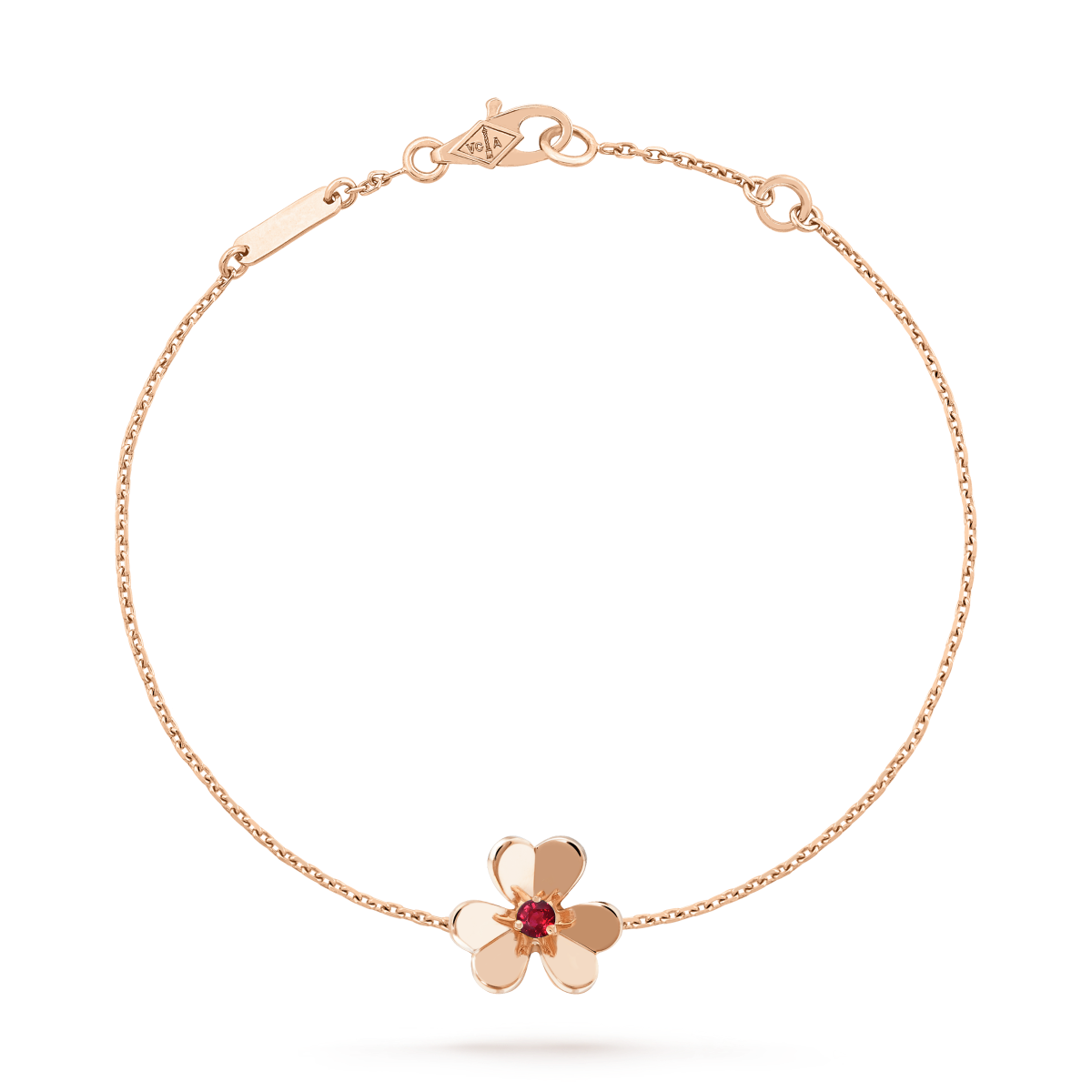 [Camiery]FRIVOLE GOLD FLOWER PINK MALACHITE BRACELET
