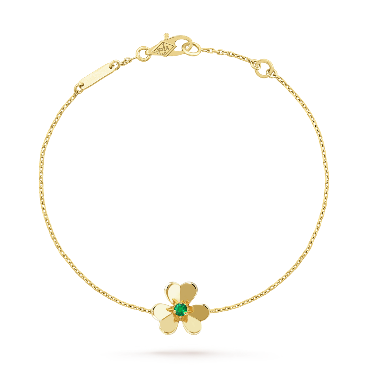 [Camiery]FRIVOLE GOLD FLOWER PINK MALACHITE BRACELET