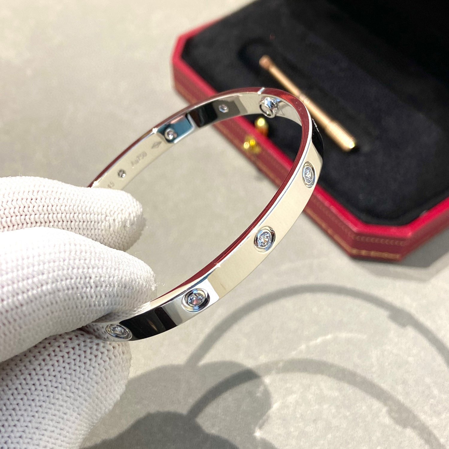 [CLOVER JEWELRY]LOVE BRACELET 6.1MM 10 DIAMONDS